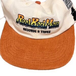 Real Bad Man Records & Tapes Hat Corduroy Brim Parental Advisory NWT Streetwear